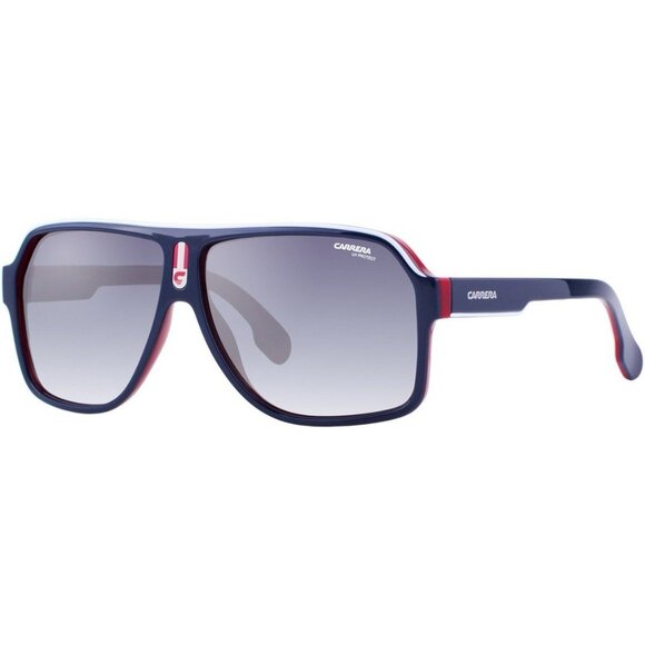 NEW PILOT CARRERA 1001/S 08RUKM MEN SUNGLASSES CARRERA BLUE GREY EYEWEAR - Picture 1 of 3